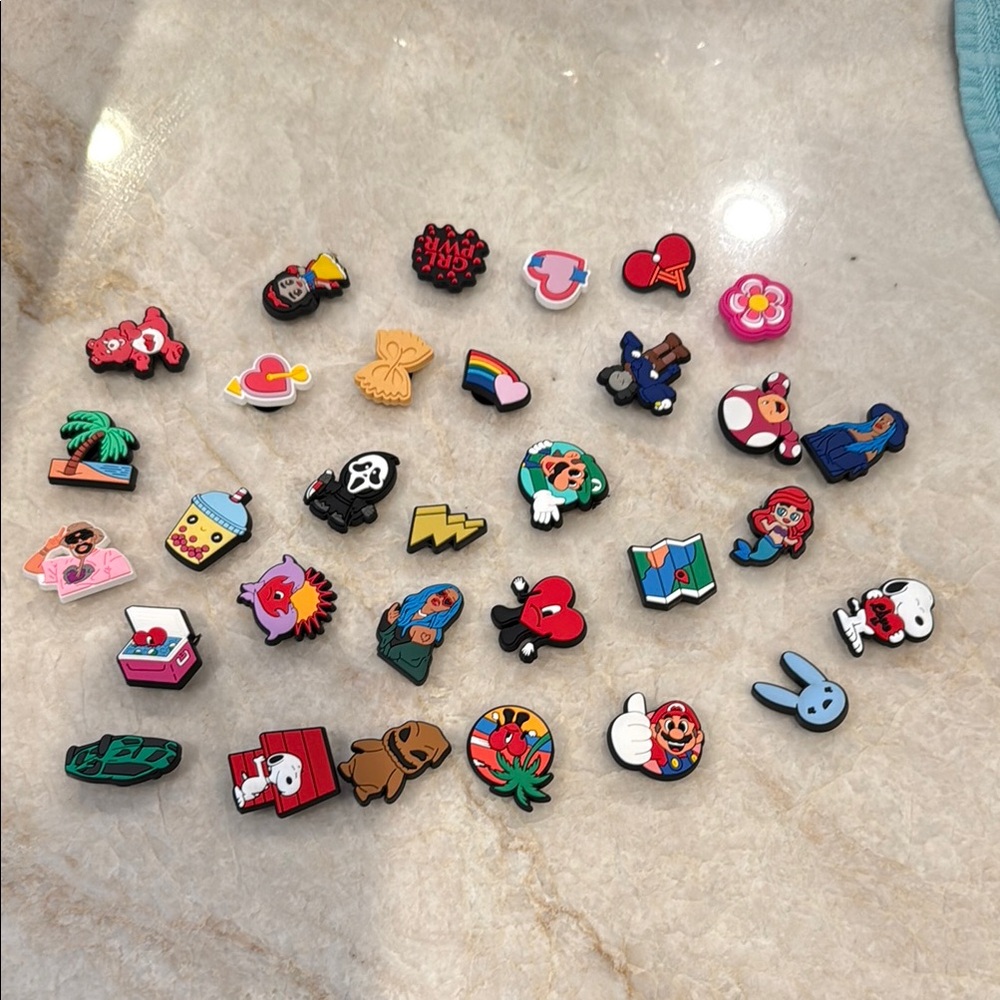 30 New Cartoon Croc Shoe Charms